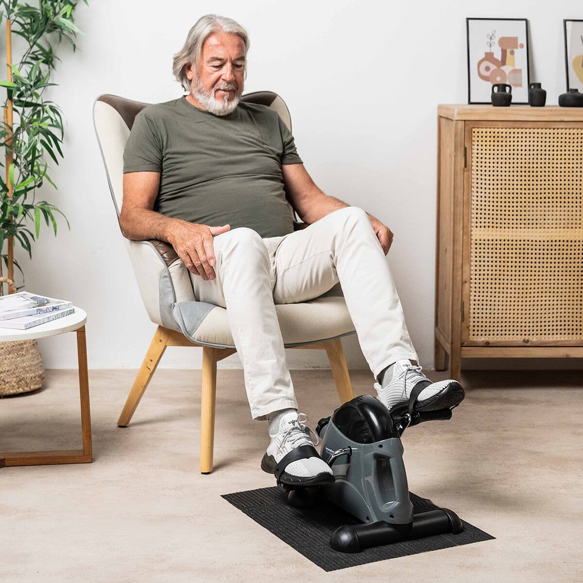 Statischer Pedaltrainer für Arme und Beine mit Matte Velora 2100 InnovaGoods — Bild 1